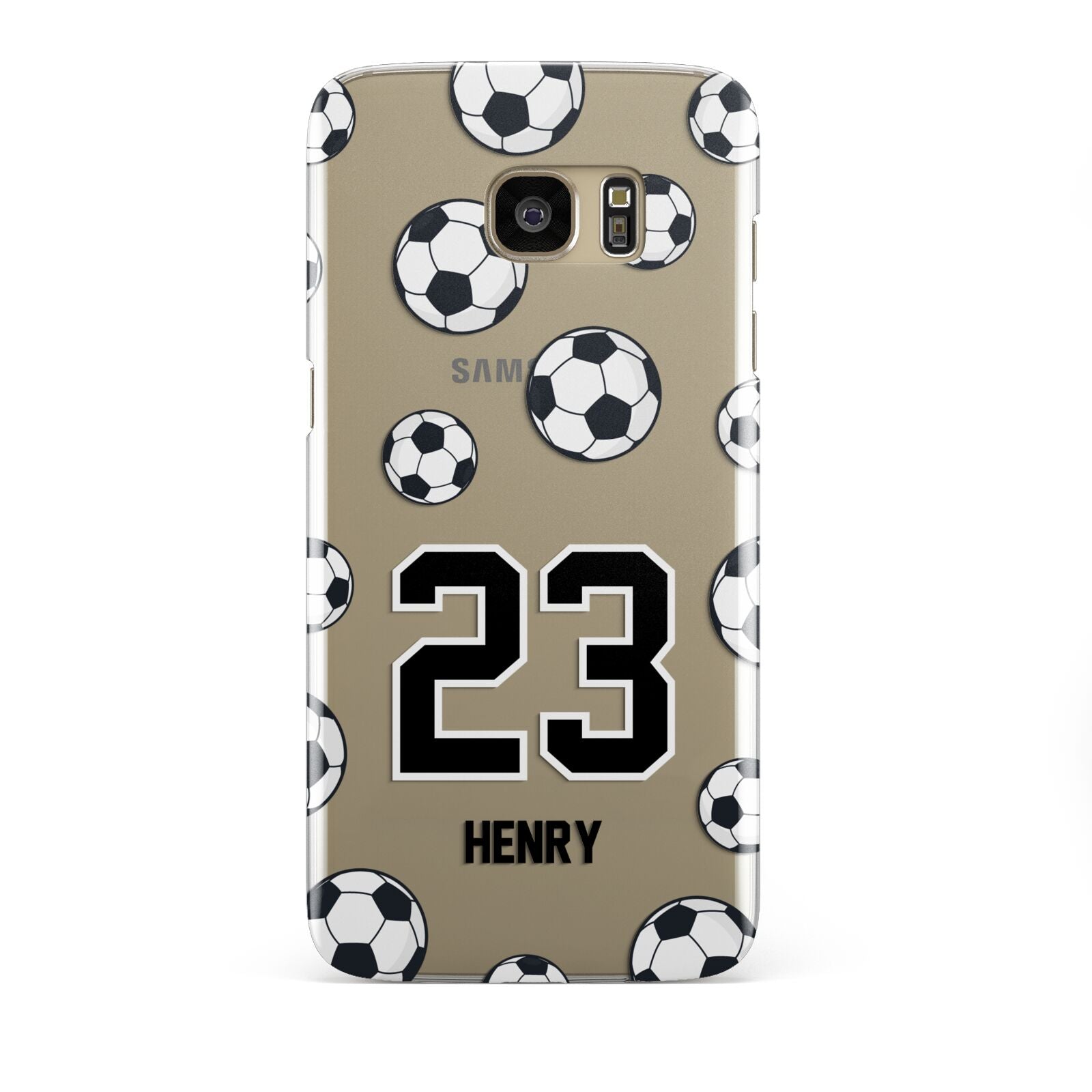 Personalised Football Samsung Galaxy S7 Edge Case