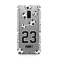Personalised Football Samsung Galaxy S9 Plus Case on Silver phone