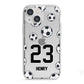Personalised Football iPhone 13 Mini TPU Impact Case with White Edges