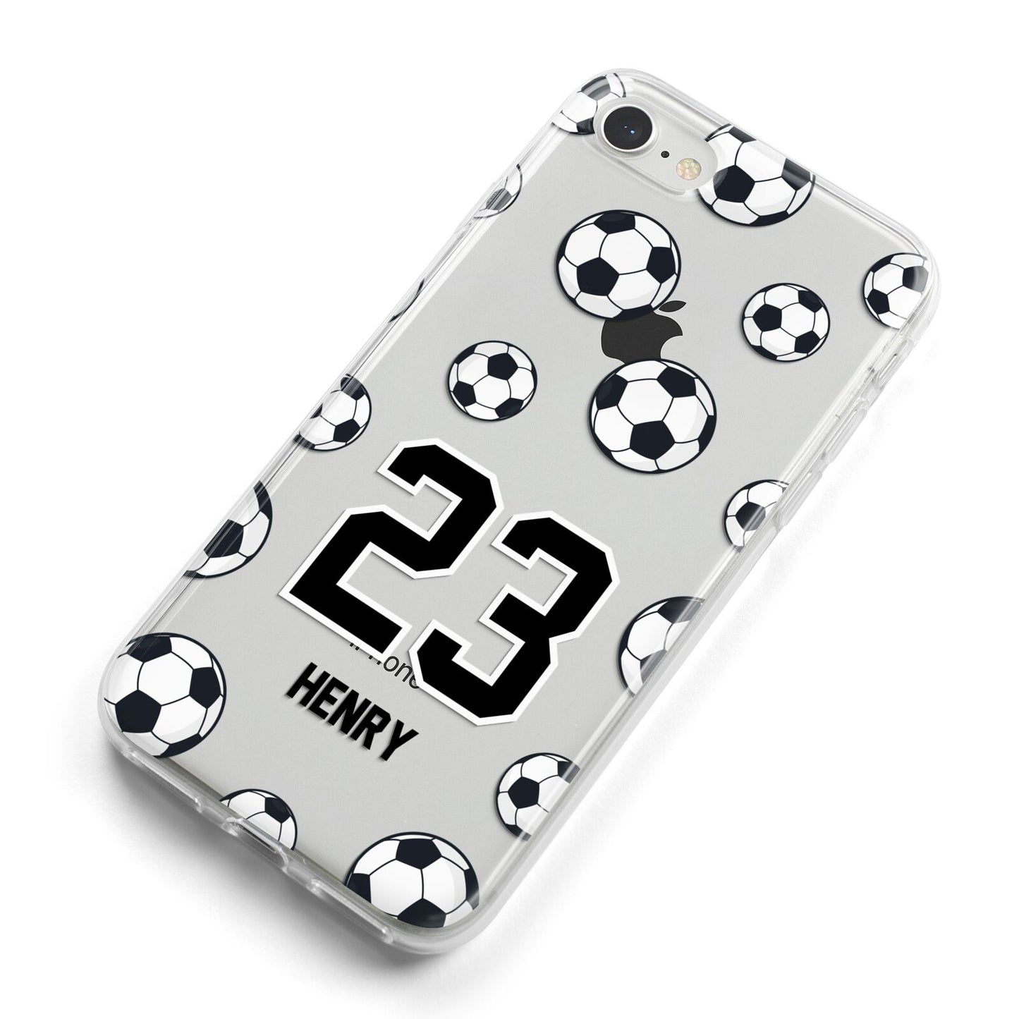 Personalised Football iPhone 8 Bumper Case on Silver iPhone Alternative Image