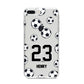 Personalised Football iPhone 8 Plus Bumper Case on Silver iPhone