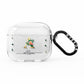 Personalised Forest Monogram AirPods Clear Case 3rd Gen