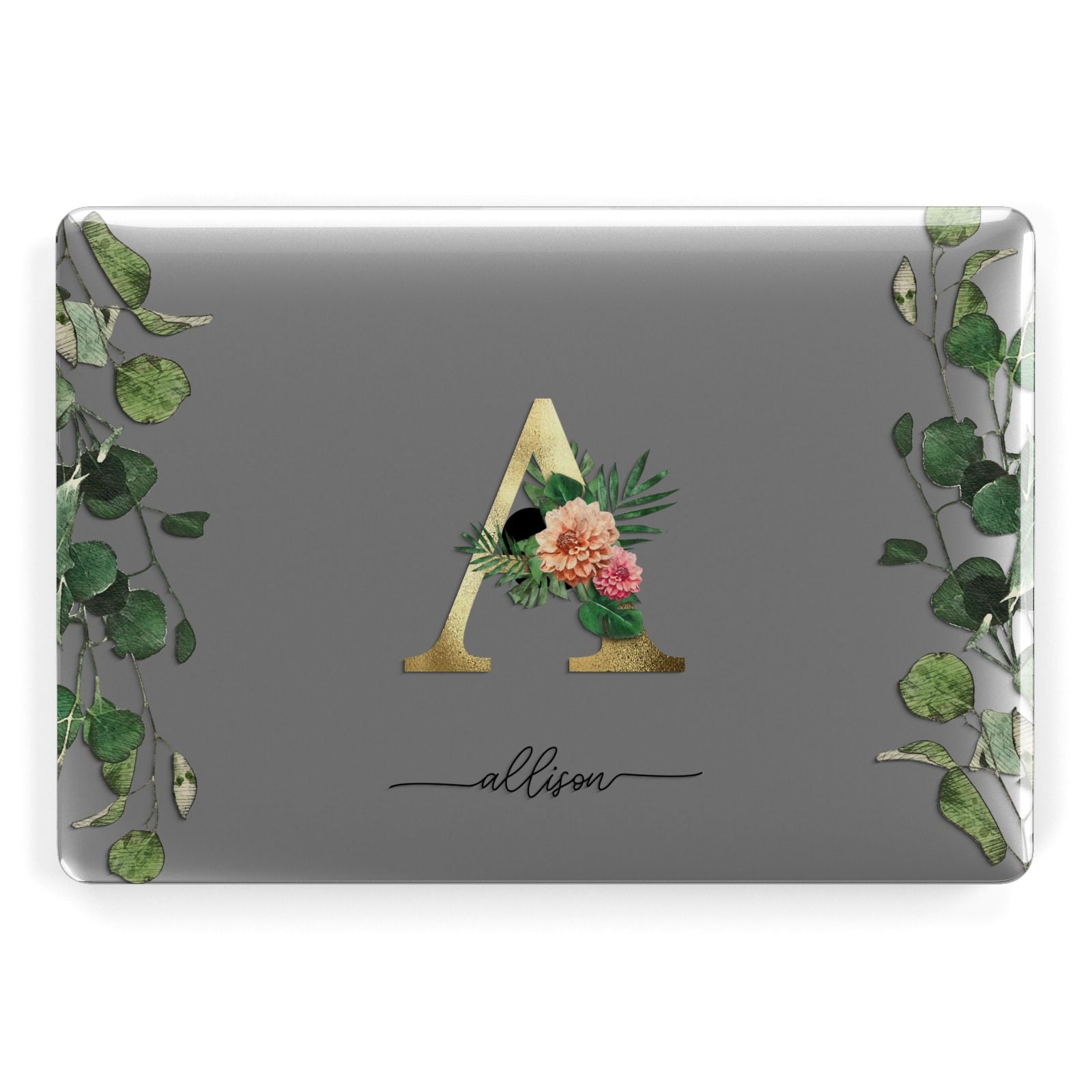 Personalised Forest Monogram Apple MacBook Case