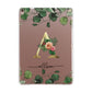 Personalised Forest Monogram Apple iPad Rose Gold Case