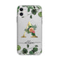 Personalised Forest Monogram Apple iPhone 11 in White with Bumper Case