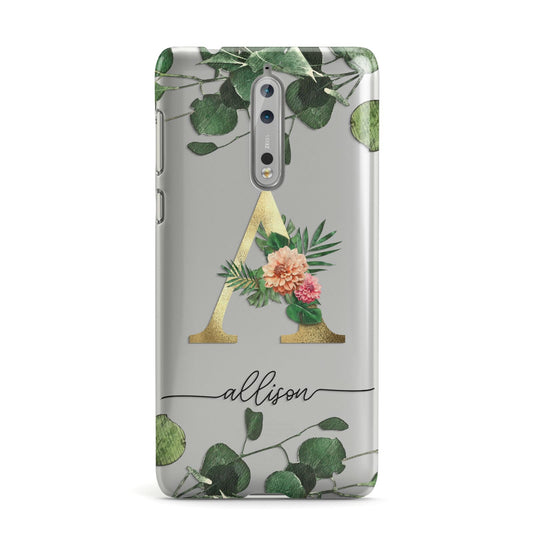 Personalised Forest Monogram Nokia Case