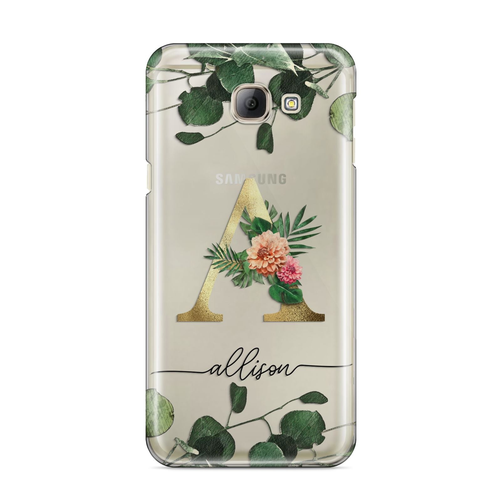 Personalised Forest Monogram Samsung Galaxy A8 2016 Case