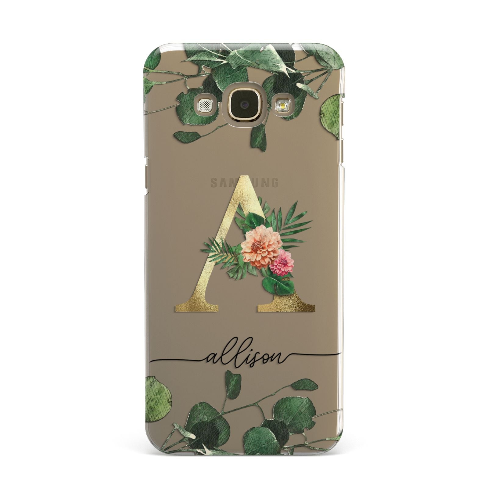 Personalised Forest Monogram Samsung Galaxy A8 Case