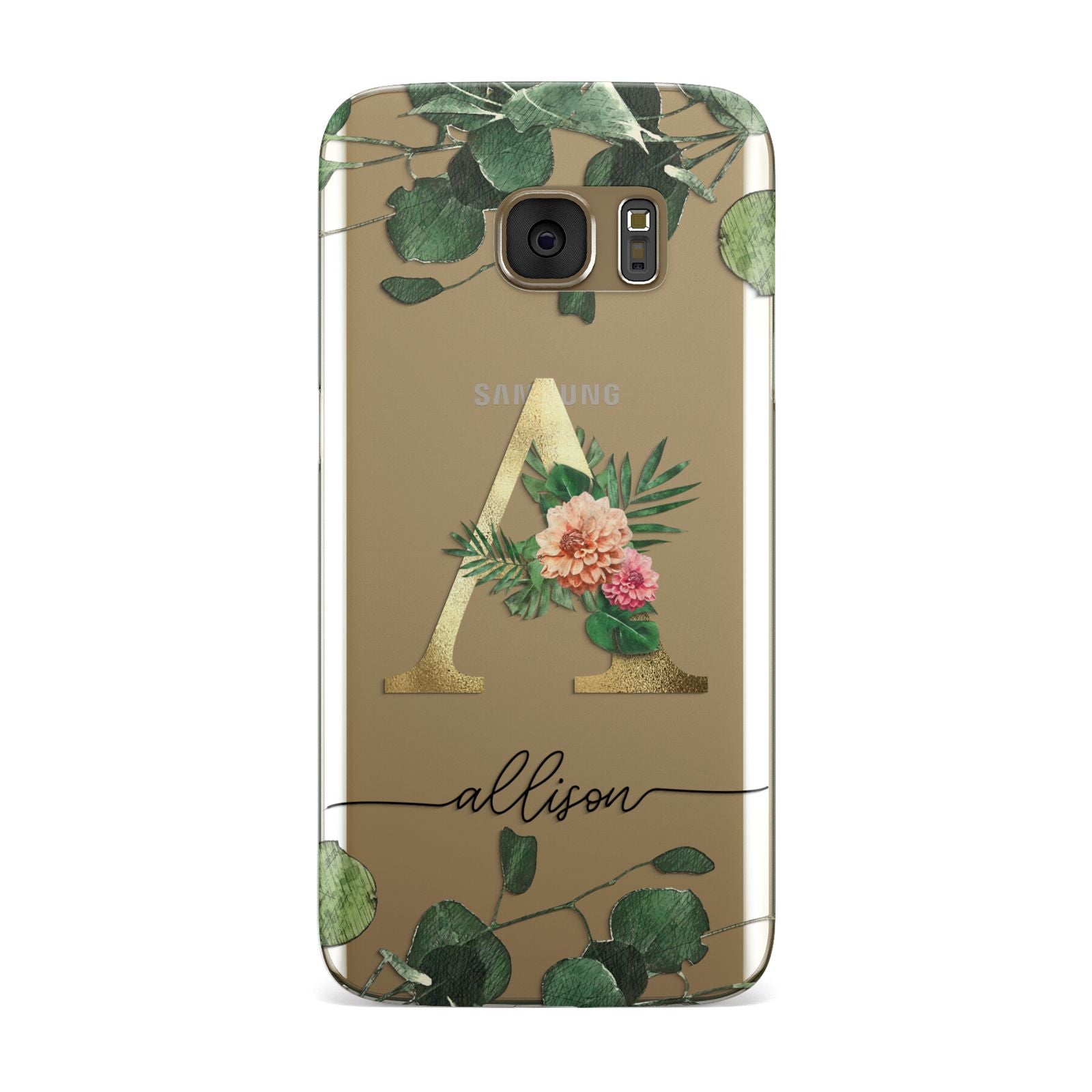 Personalised Forest Monogram Samsung Galaxy Case