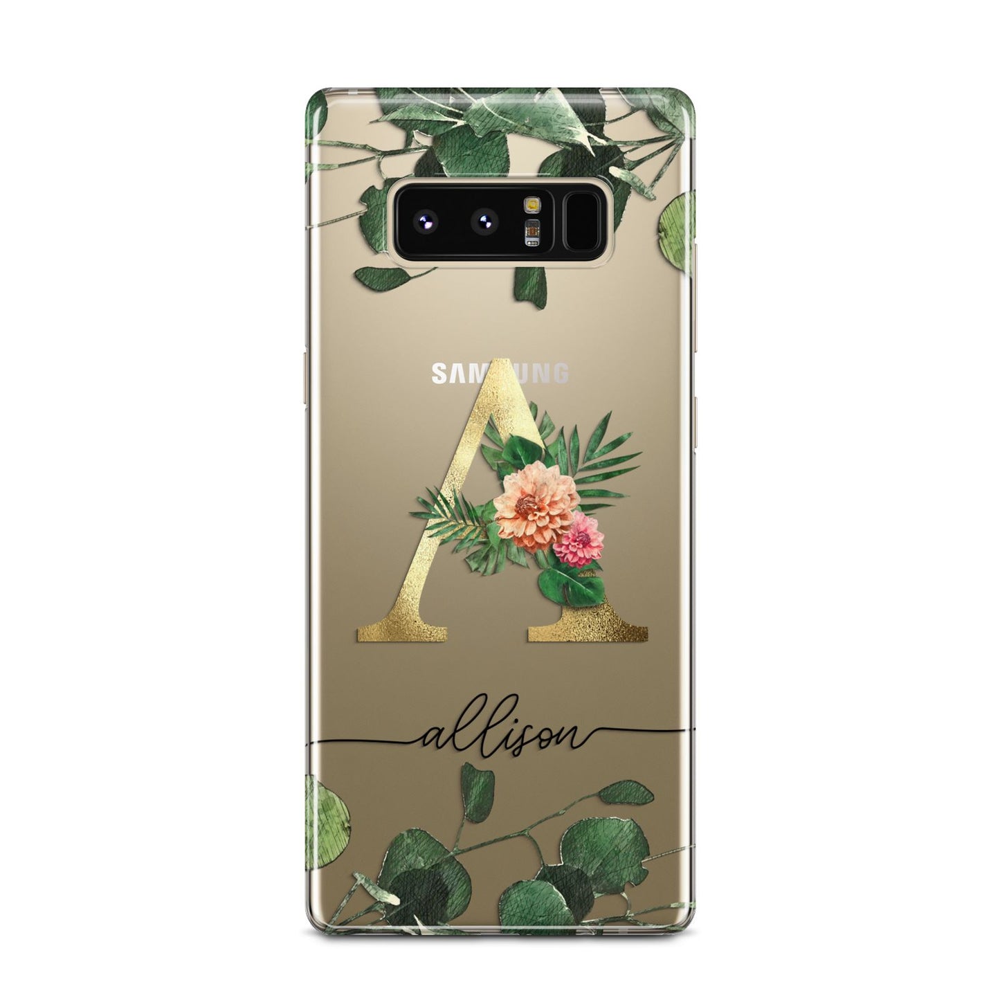 Personalised Forest Monogram Samsung Galaxy Note 8 Case