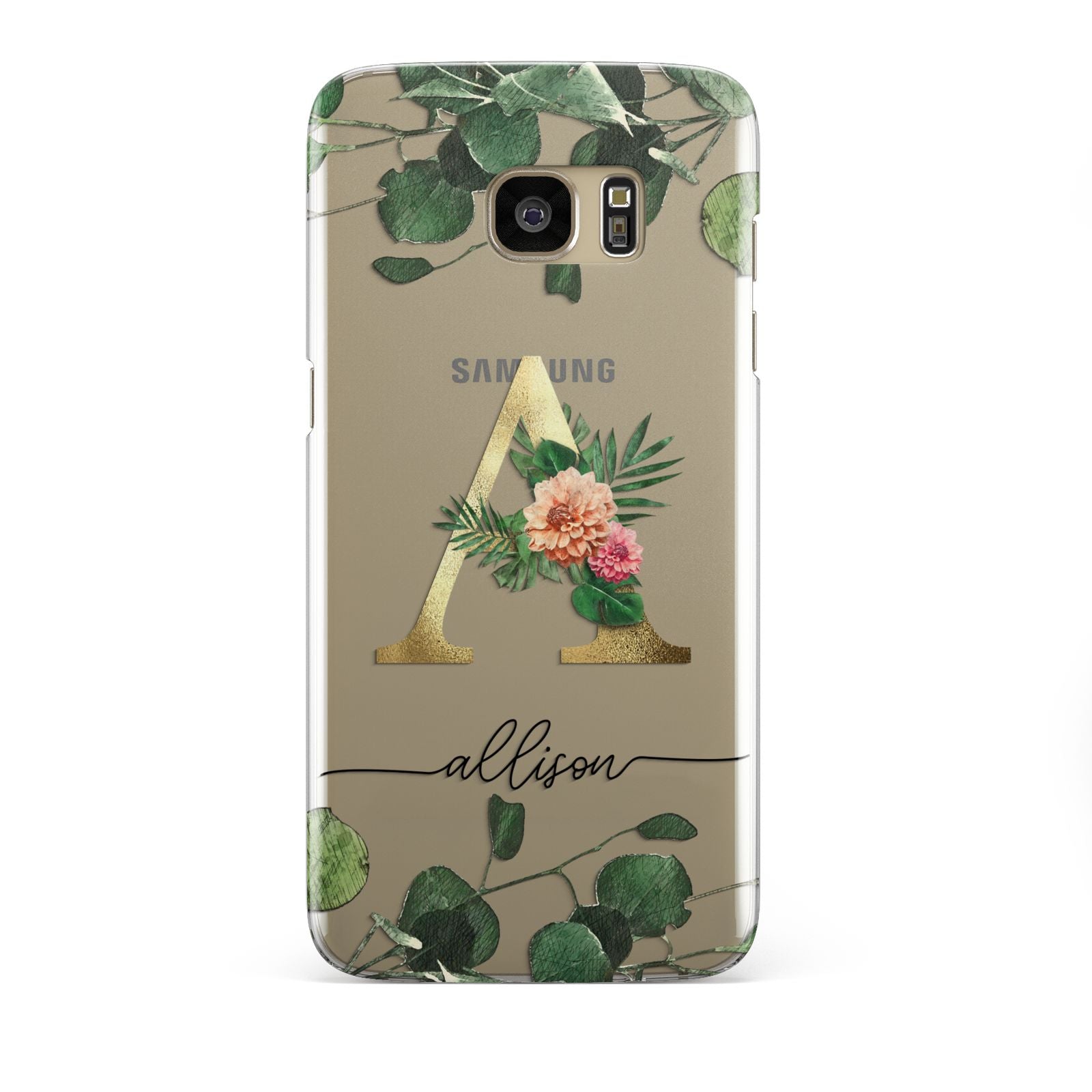 Personalised Forest Monogram Samsung Galaxy S7 Edge Case