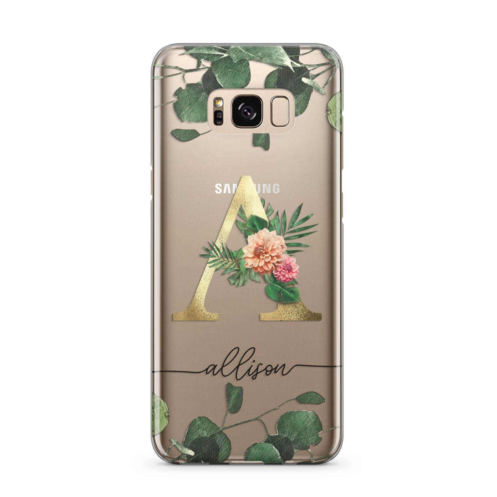 Personalised Forest Monogram Samsung Galaxy S8 Plus Case