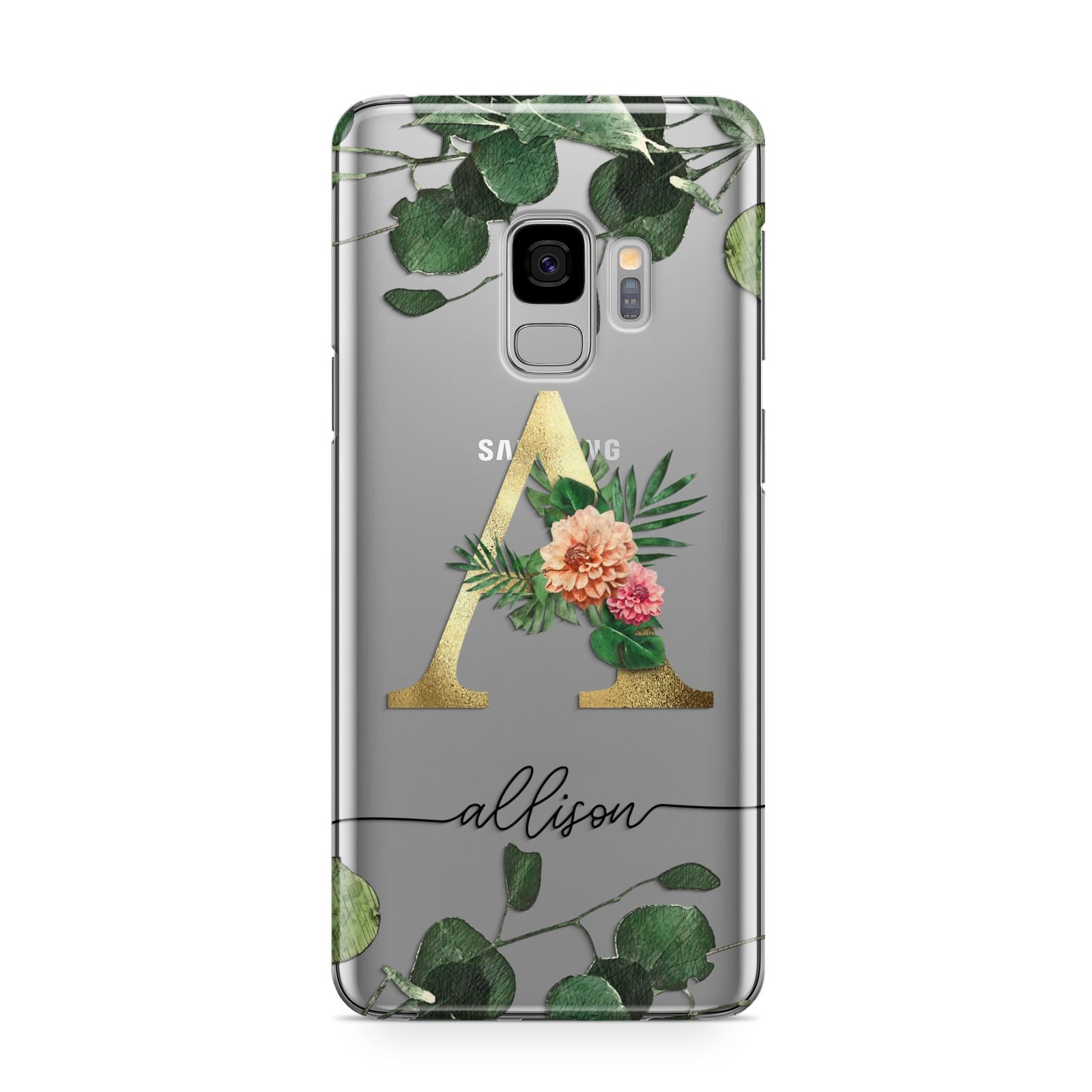 Personalised Forest Monogram Samsung Galaxy S9 Case