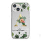 Personalised Forest Monogram iPhone 13 Mini TPU Impact Case with White Edges
