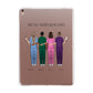 Personalised Four Nurses Apple iPad Rose Gold Case