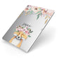 Personalised Fox Apple iPad Case on Silver iPad Side View