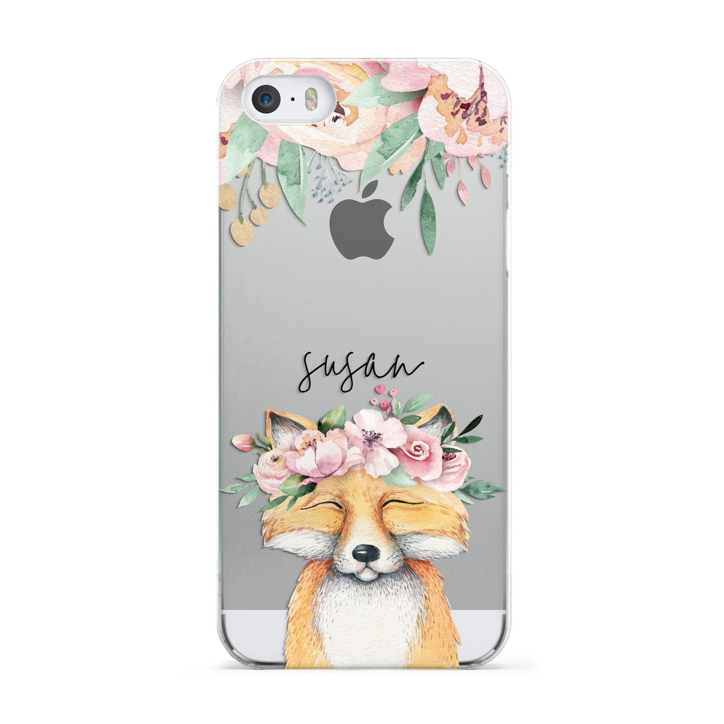 Personalised Fox Apple iPhone 5 Case
