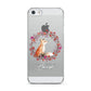 Personalised Fox Christmas Wreath Apple iPhone 5 Case