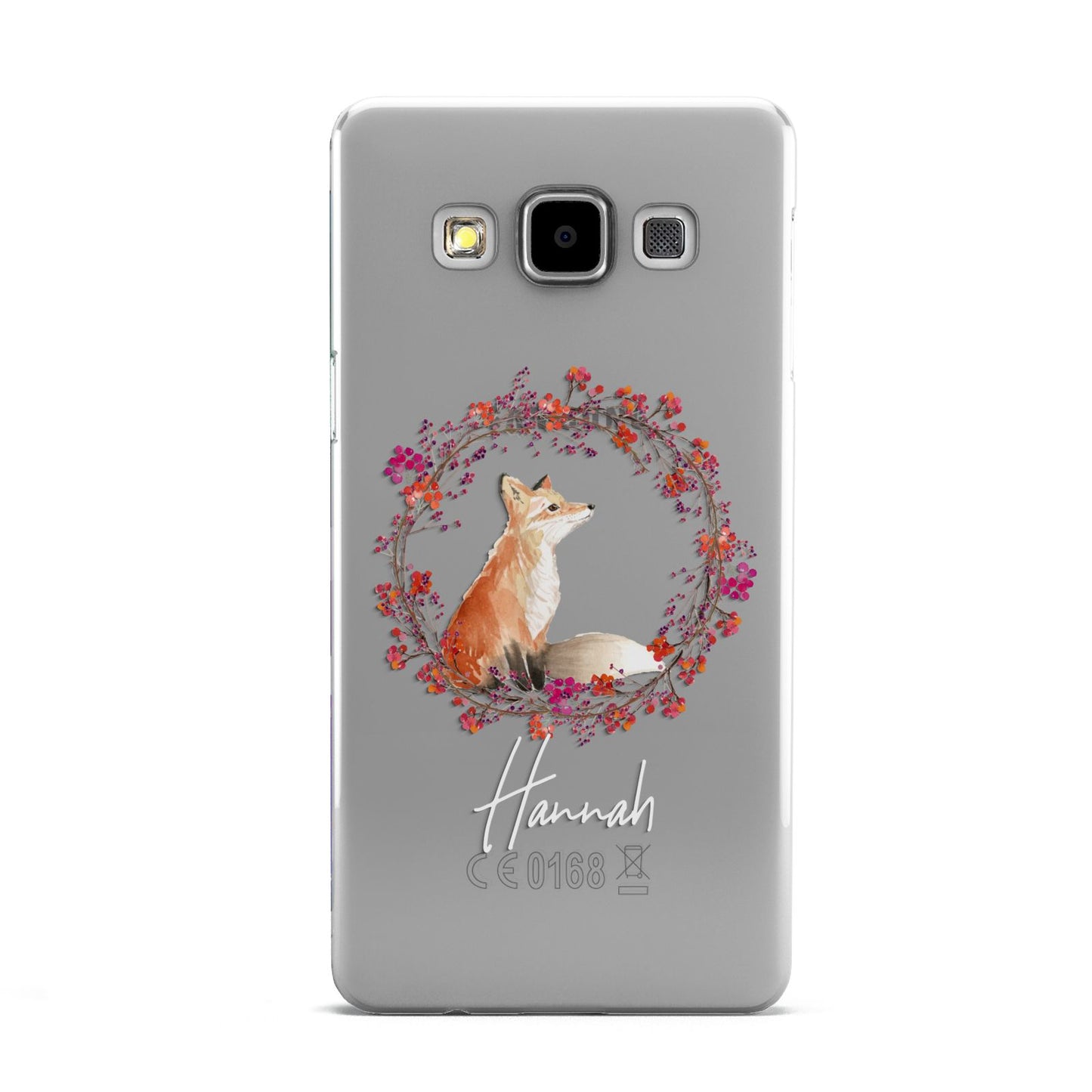 Personalised Fox Christmas Wreath Samsung Galaxy A5 Case