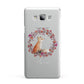 Personalised Fox Christmas Wreath Samsung Galaxy A7 2015 Case