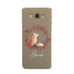 Personalised Fox Christmas Wreath Samsung Galaxy A8 Case