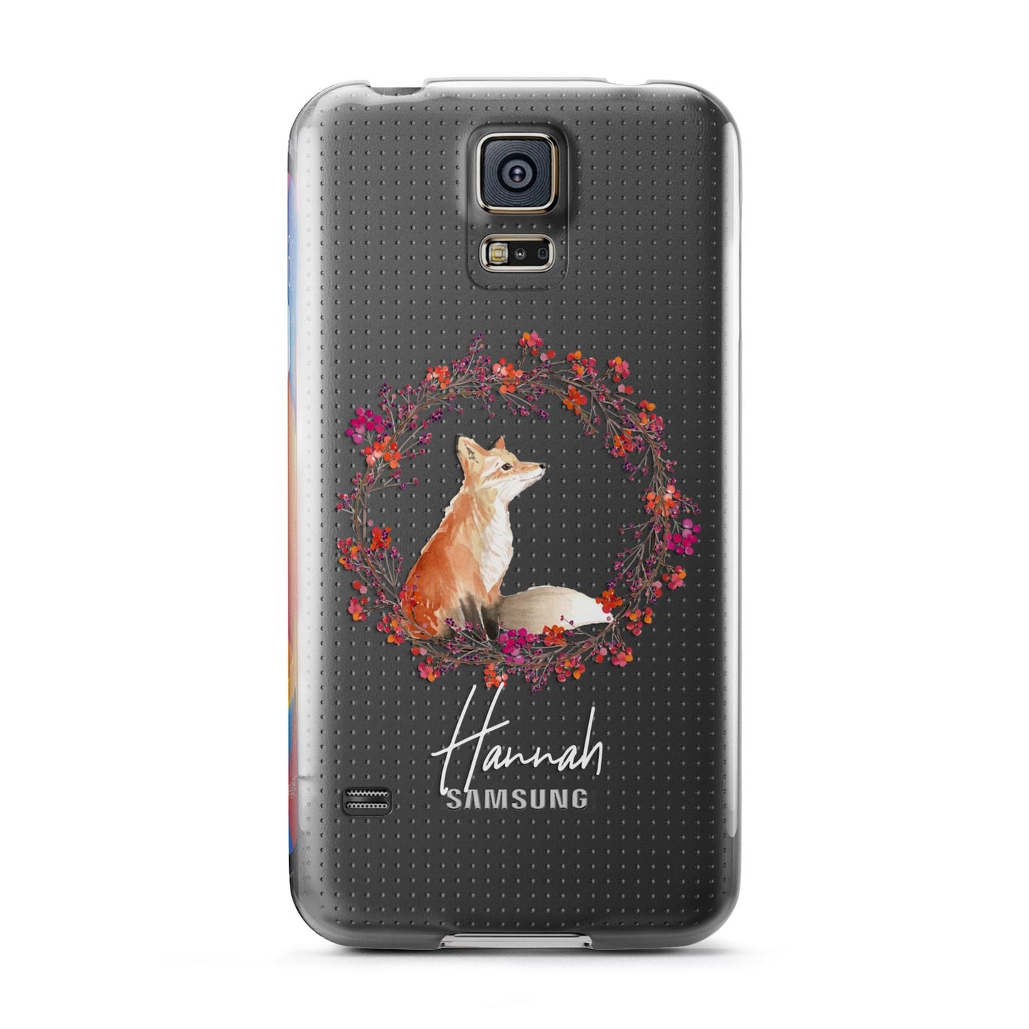 Personalised Fox Christmas Wreath Samsung Galaxy S5 Case