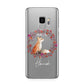 Personalised Fox Christmas Wreath Samsung Galaxy S9 Case