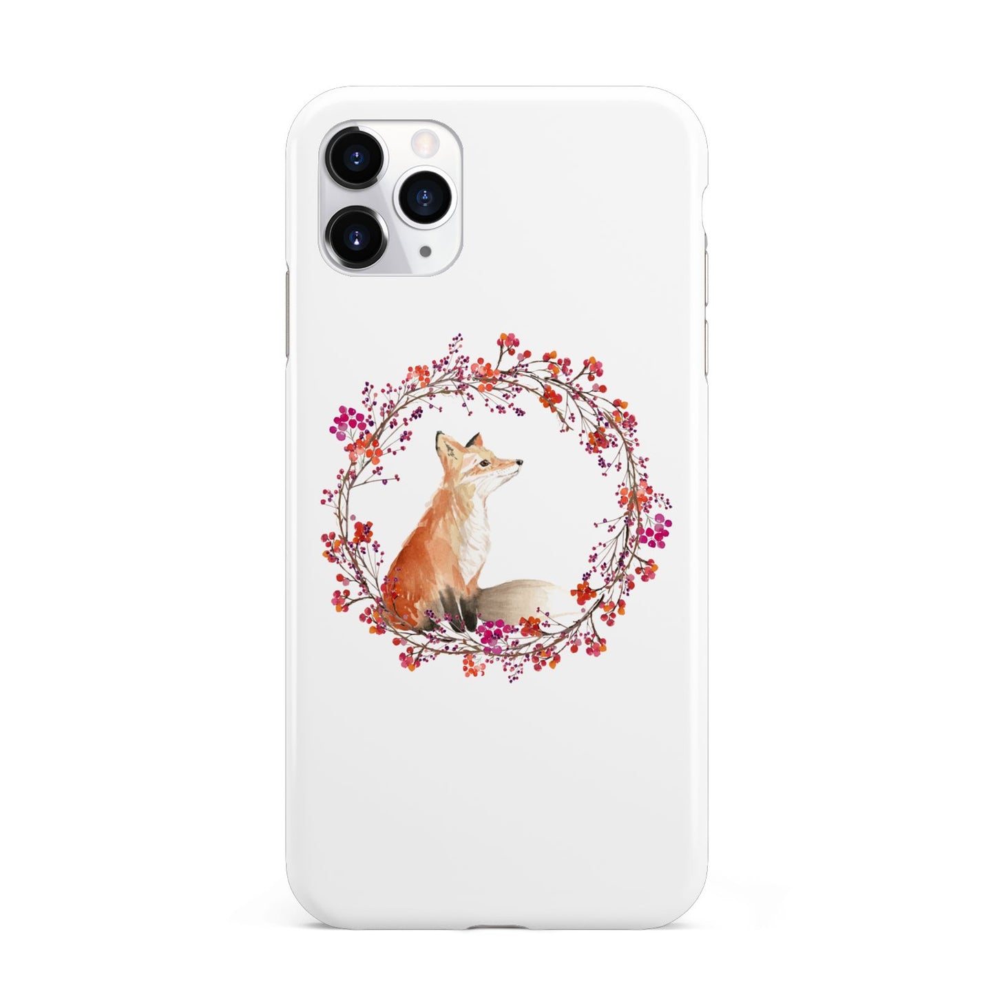 Personalised Fox Christmas Wreath iPhone 11 Pro Max 3D Tough Case