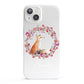 Personalised Fox Christmas Wreath iPhone 13 Full Wrap 3D Snap Case