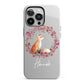 Personalised Fox Christmas Wreath iPhone 13 Pro Full Wrap 3D Tough Case