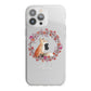 Personalised Fox Christmas Wreath iPhone 13 Pro Max TPU Impact Case with White Edges