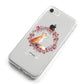 Personalised Fox Christmas Wreath iPhone 8 Bumper Case on Silver iPhone Alternative Image