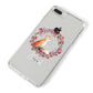 Personalised Fox Christmas Wreath iPhone 8 Plus Bumper Case on Silver iPhone Alternative Image