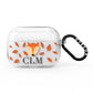 Personalised Fox Initials AirPods Pro Clear Case