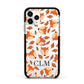 Personalised Fox Initials Apple iPhone 11 Pro in Silver with Black Impact Case