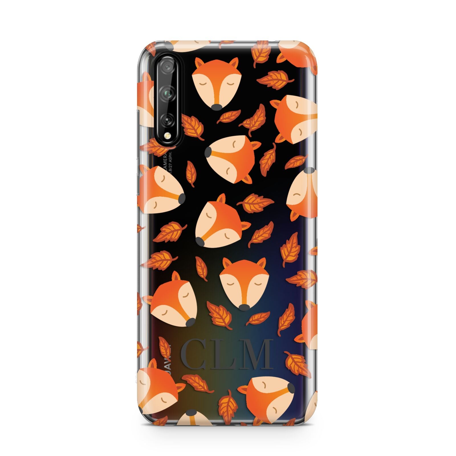 Personalised Fox Initials Huawei Enjoy 10s Phone Case