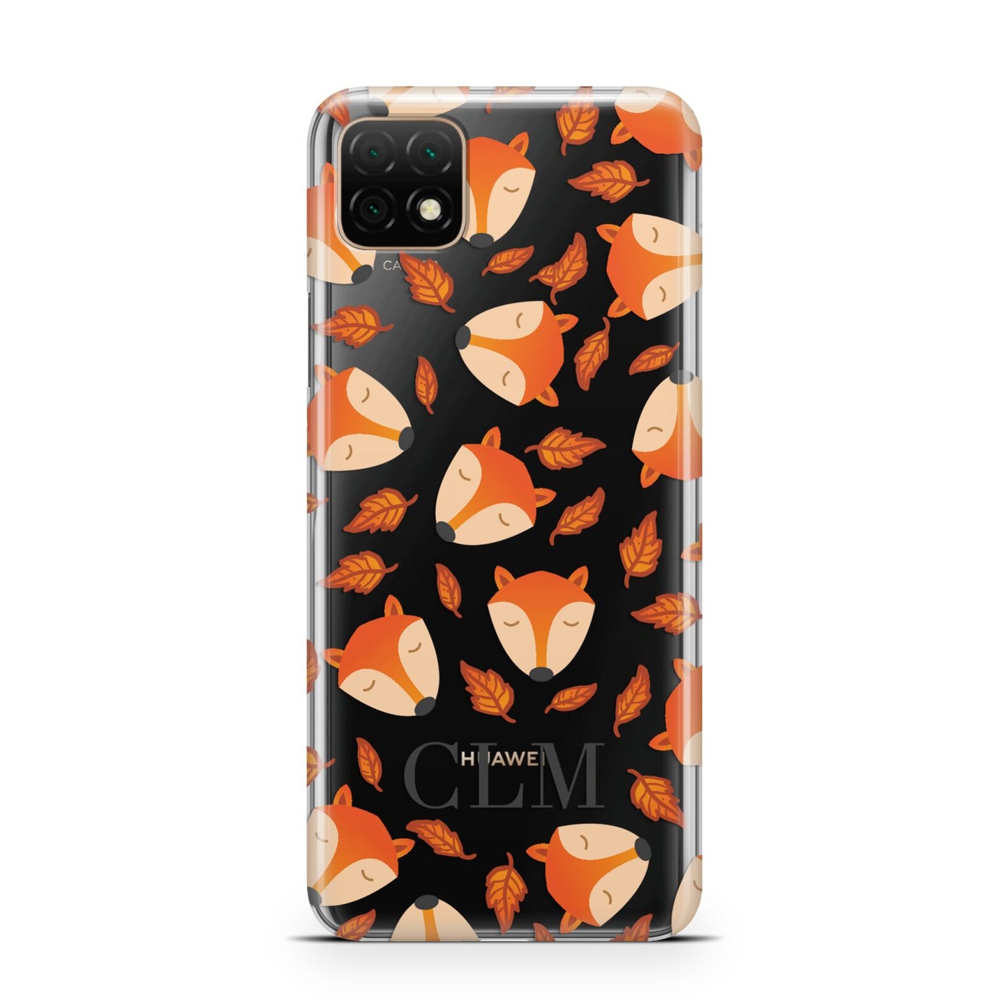 Personalised Fox Initials Huawei Enjoy 20 Phone Case