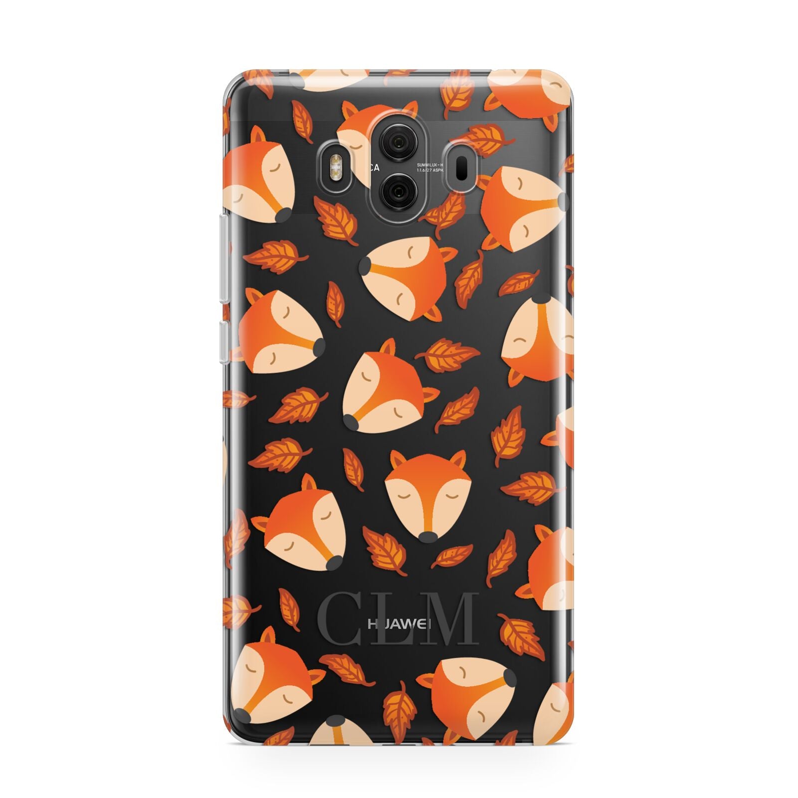 Personalised Fox Initials Huawei Mate 10 Protective Phone Case