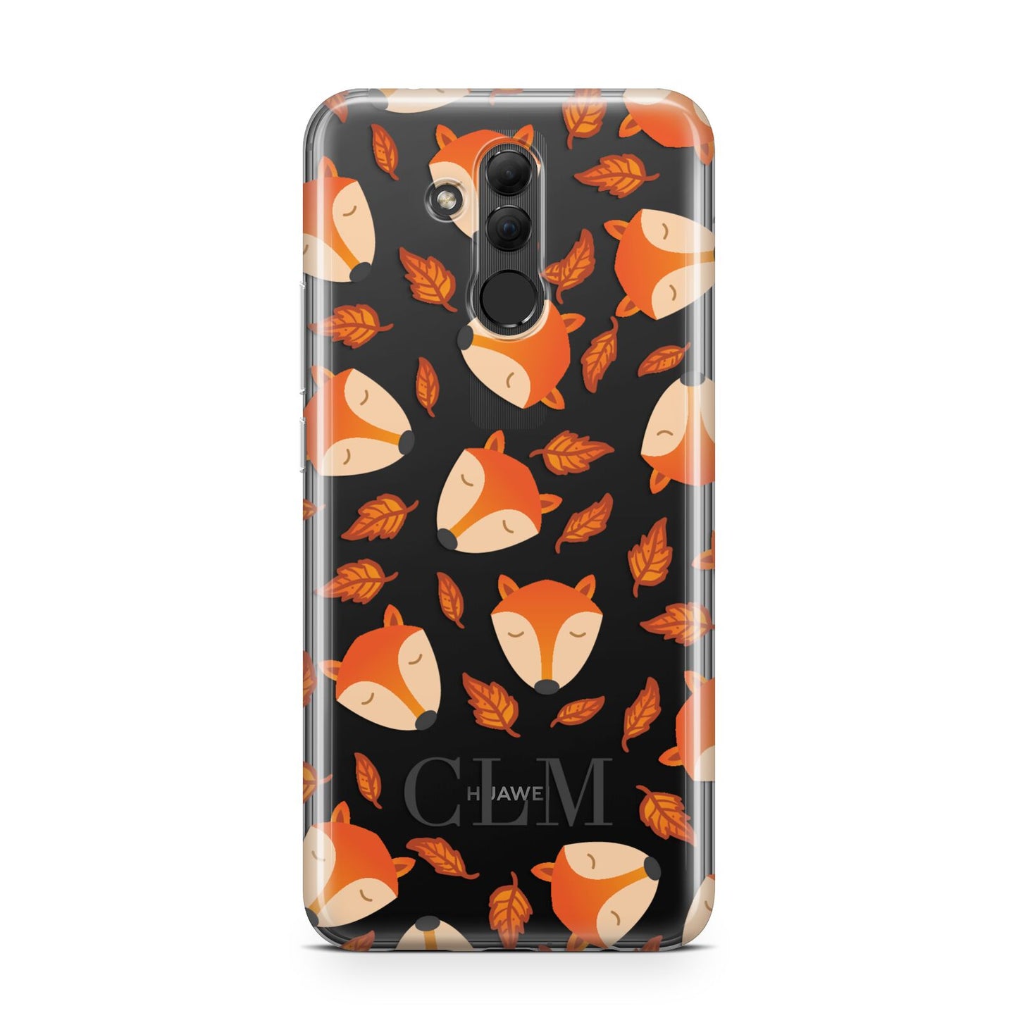 Personalised Fox Initials Huawei Mate 20 Lite