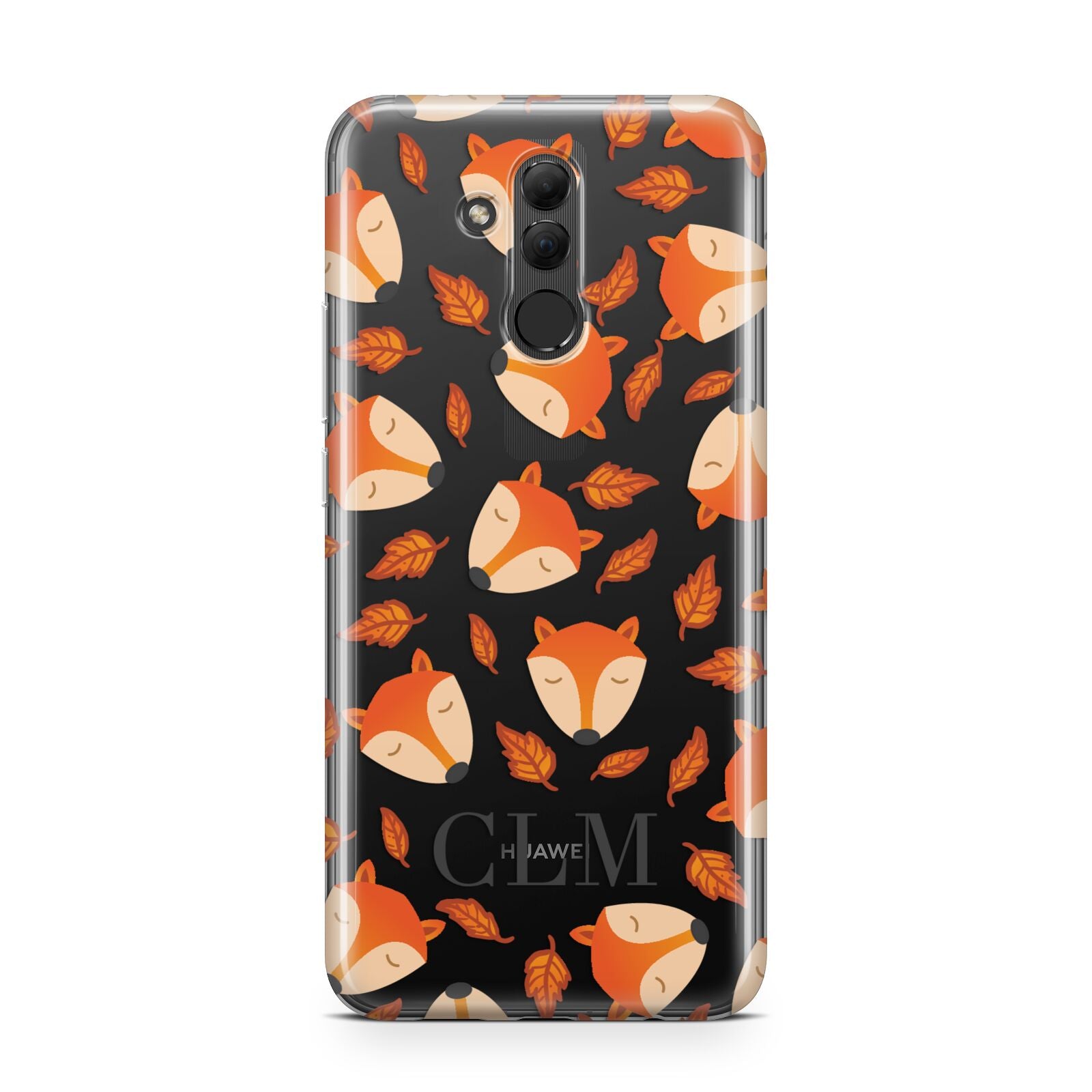 Personalised Fox Initials Huawei Mate 20 Lite