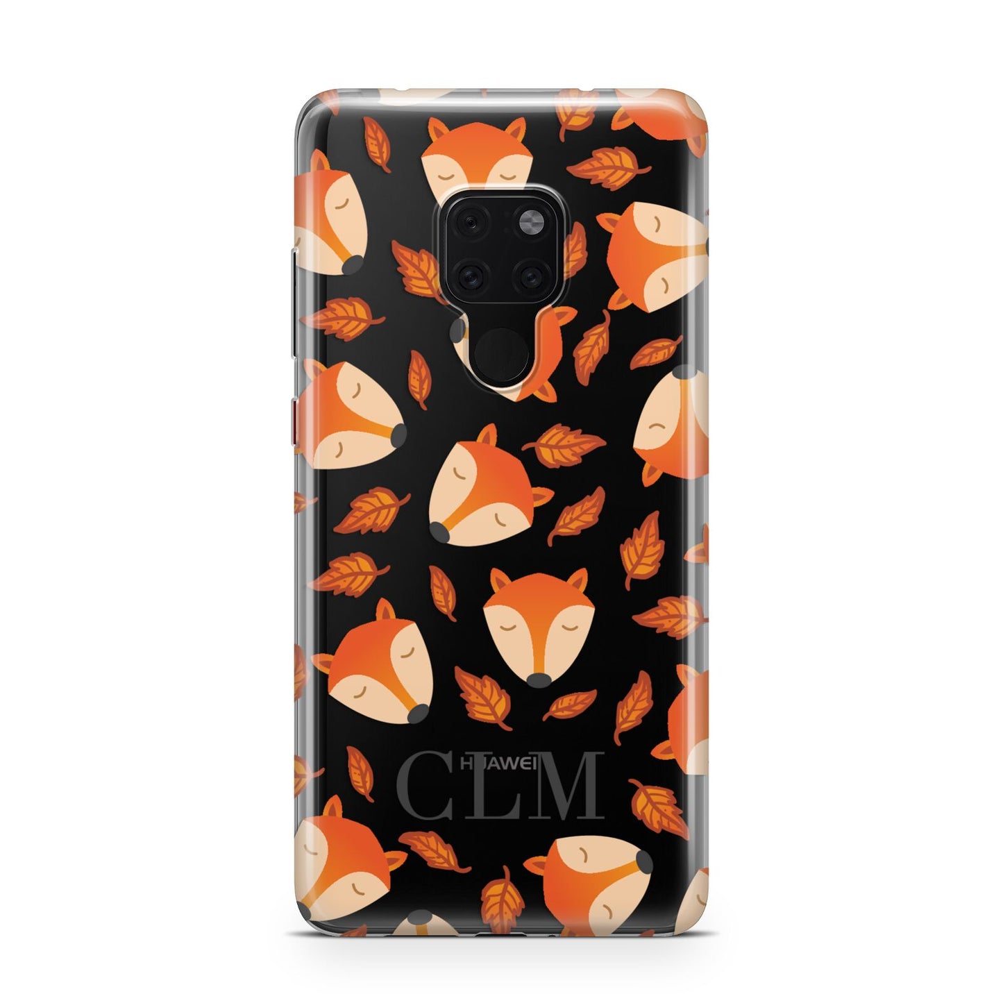 Personalised Fox Initials Huawei Mate 20 Phone Case
