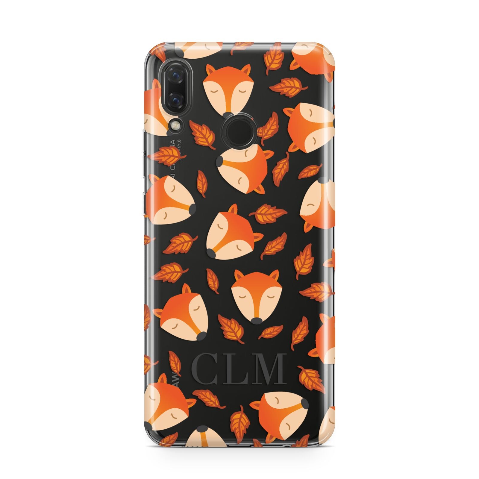 Personalised Fox Initials Huawei Nova 3 Phone Case