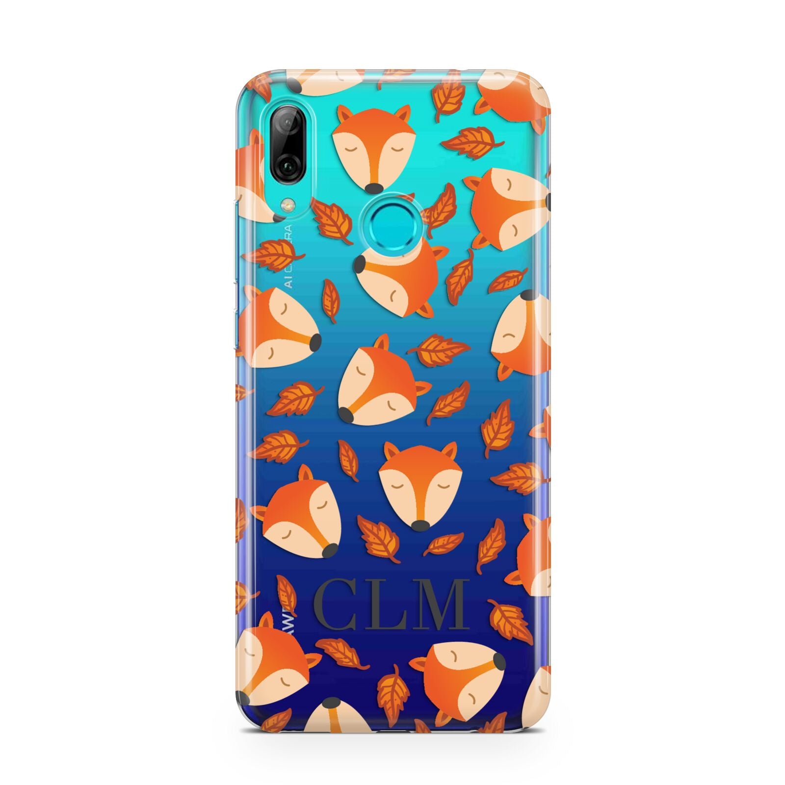 Personalised Fox Initials Huawei P Smart 2019 Case
