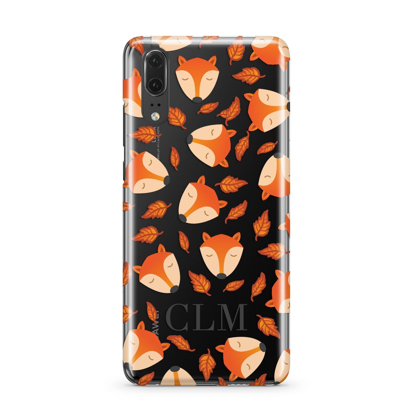 Personalised Fox Initials Huawei P20 Phone Case