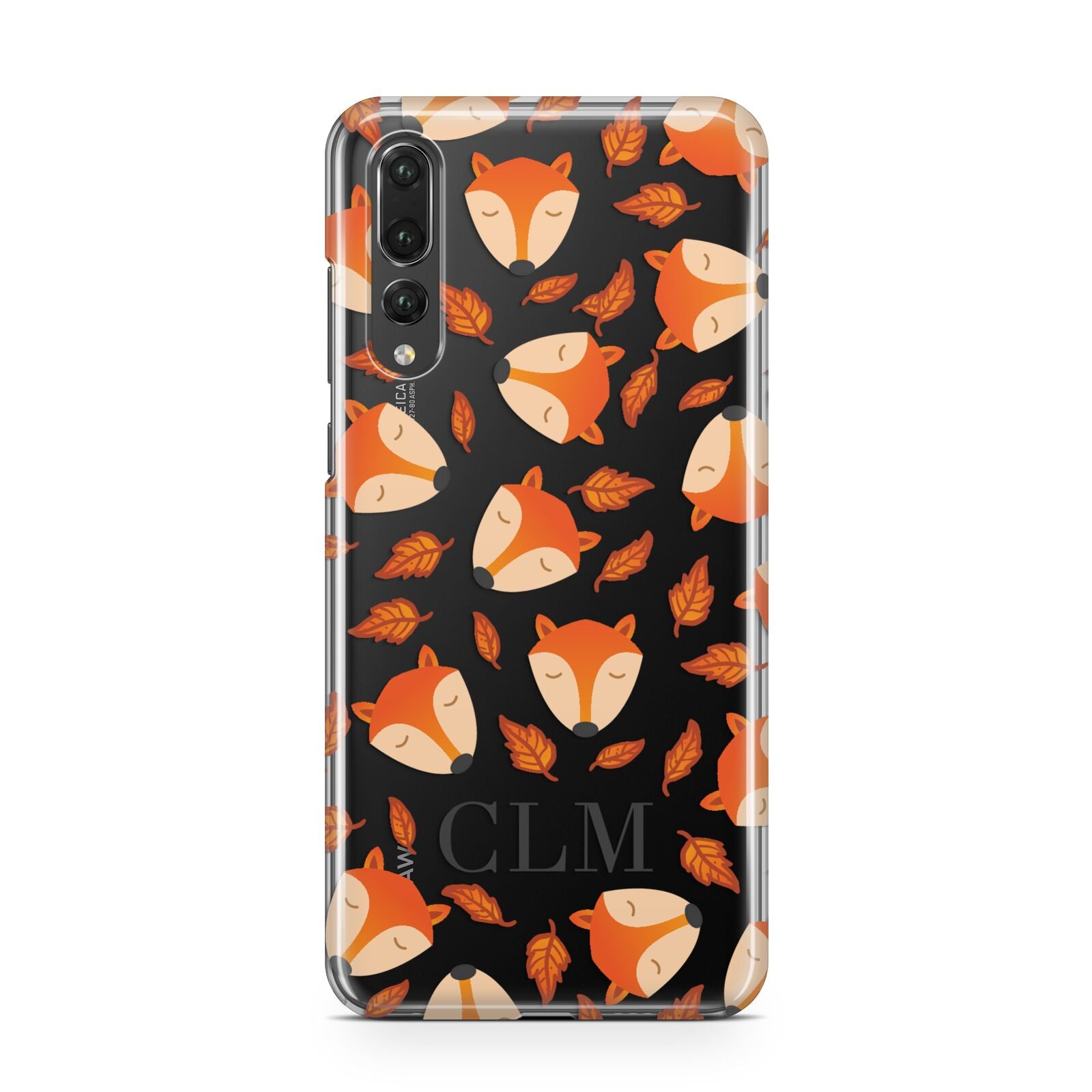 Personalised Fox Initials Huawei P20 Pro Phone Case