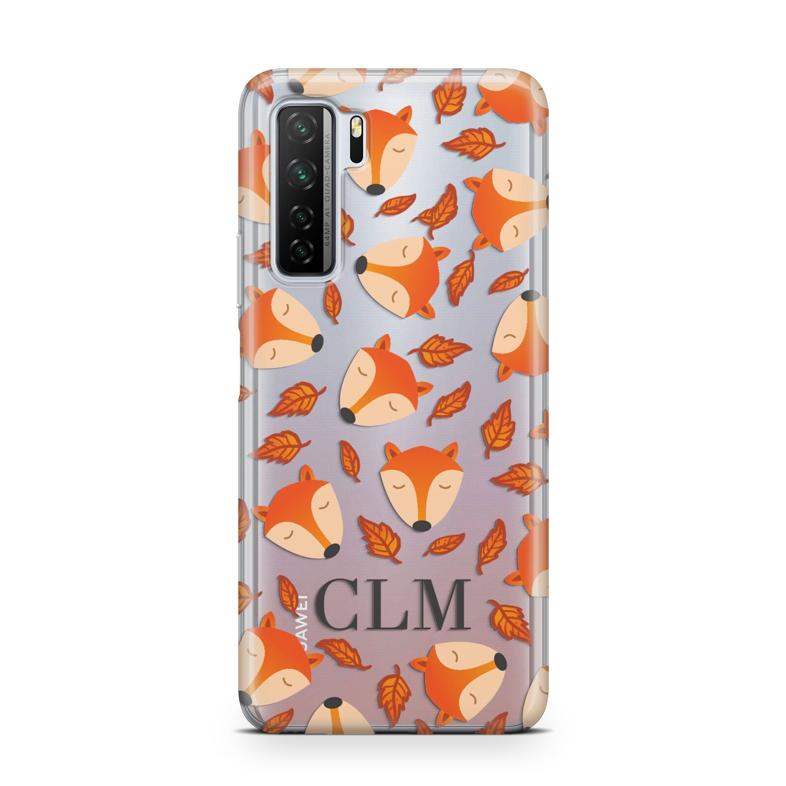Personalised Fox Initials Huawei P40 Lite 5G Phone Case