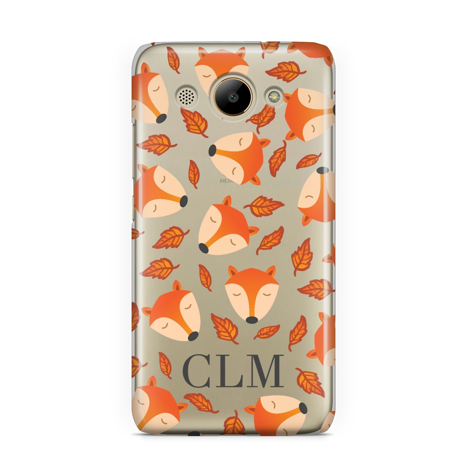 Personalised Fox Initials Huawei Y3 2017