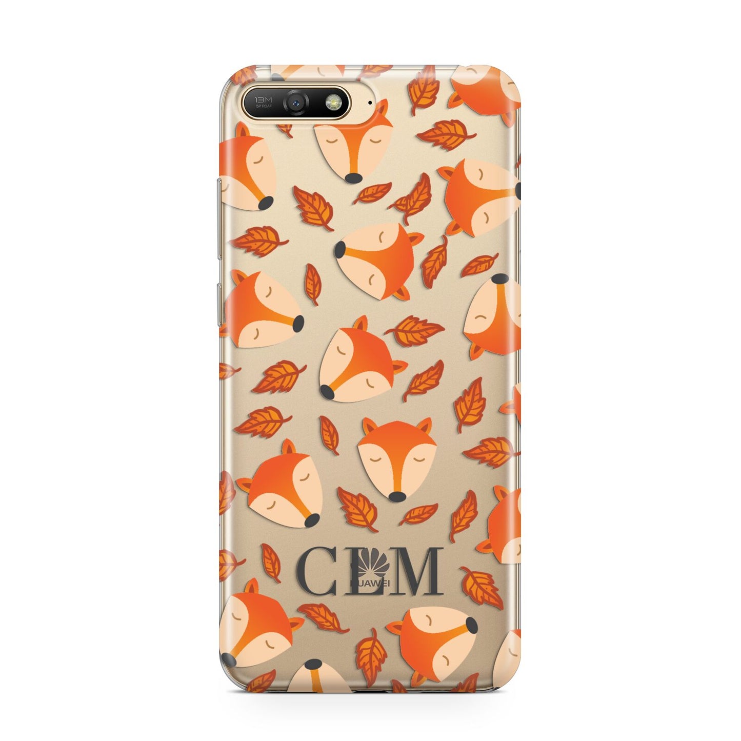 Personalised Fox Initials Huawei Y6 2018