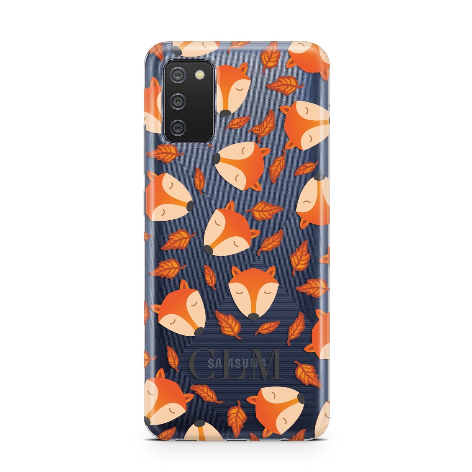 Personalised Fox Initials Samsung A02s Case