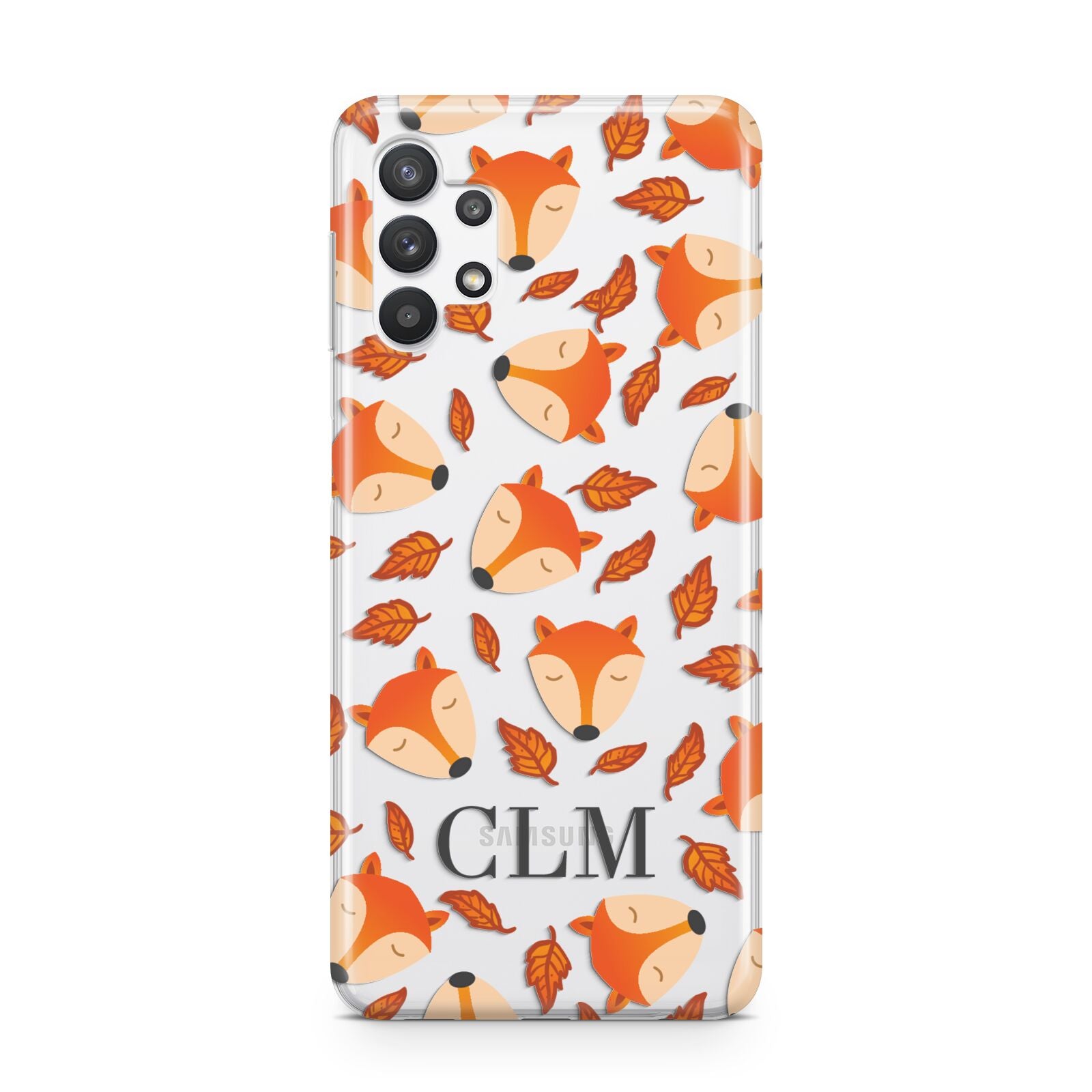 Personalised Fox Initials Samsung A32 5G Case